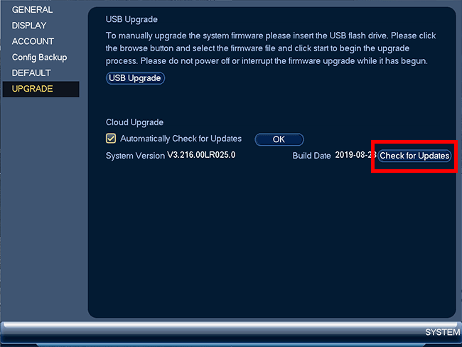 DVR / NVR How to manually upgrade the firmware of your recorder